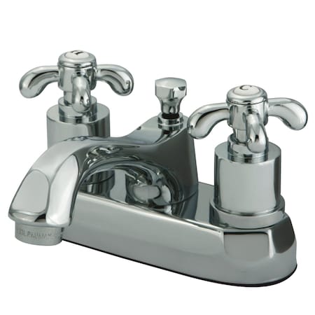 Kingston Brass KS4261TX 4" Centerset Bathroom Faucet, Polished Chrome KS4261TX